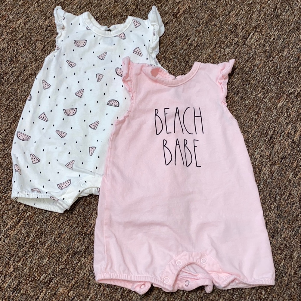 Watermelon 🍉 and beach babe one piece outfits